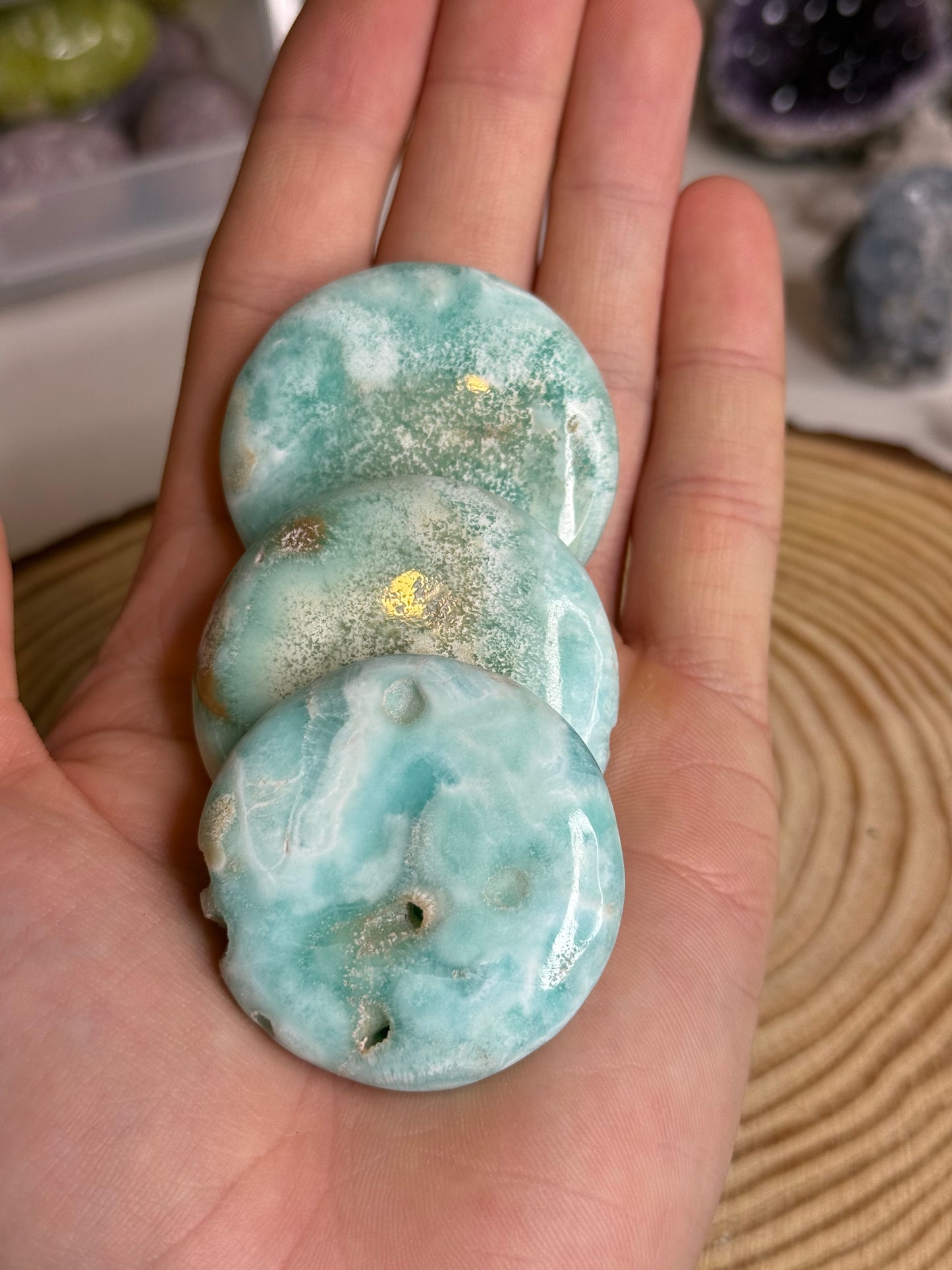 Blue aragonite
