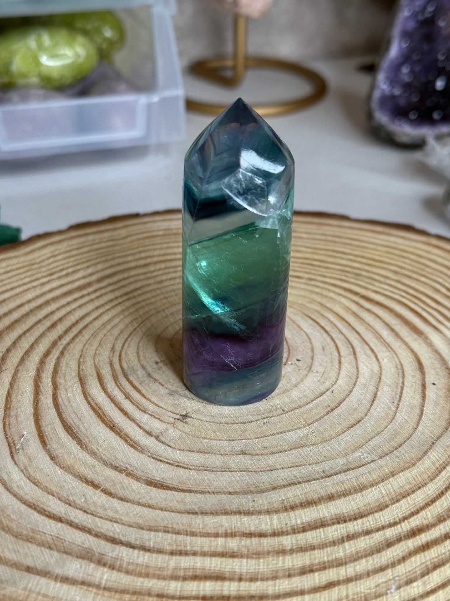 Fluorite Cylindrical Points