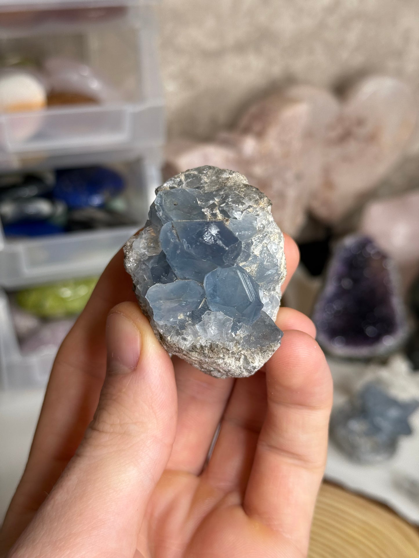 Raw Celestite