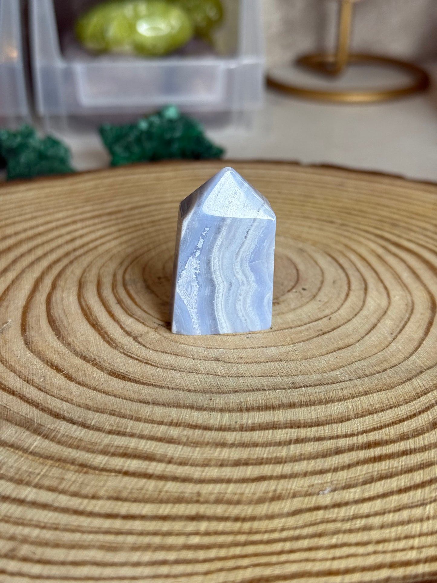 Blue Lace Agate Towers