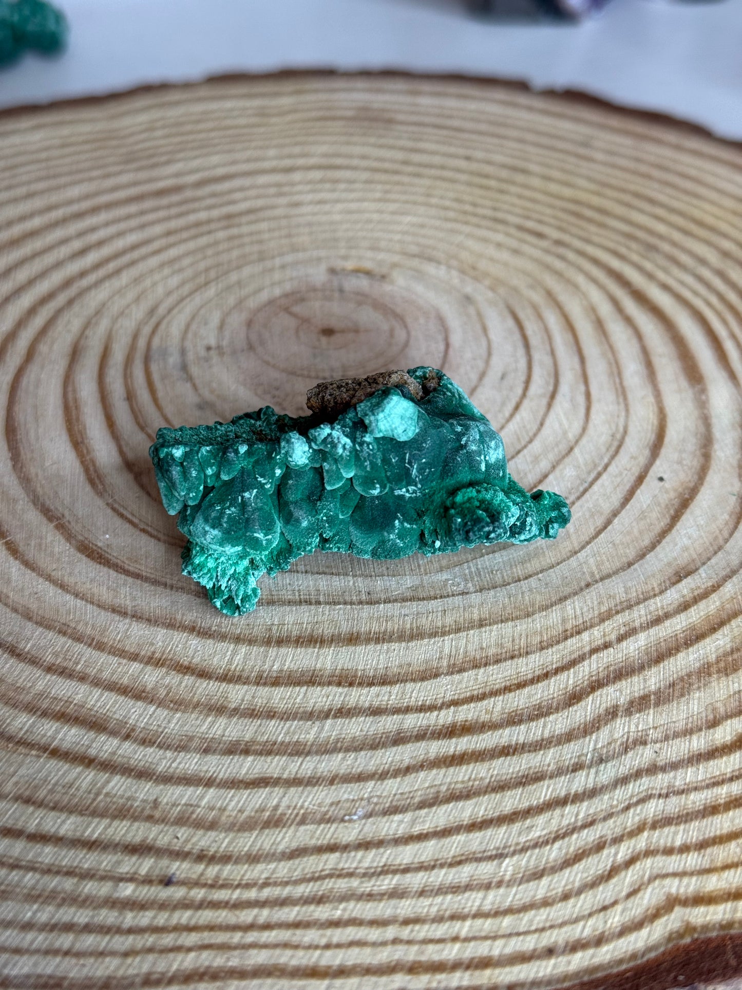 Raw velvet malachite