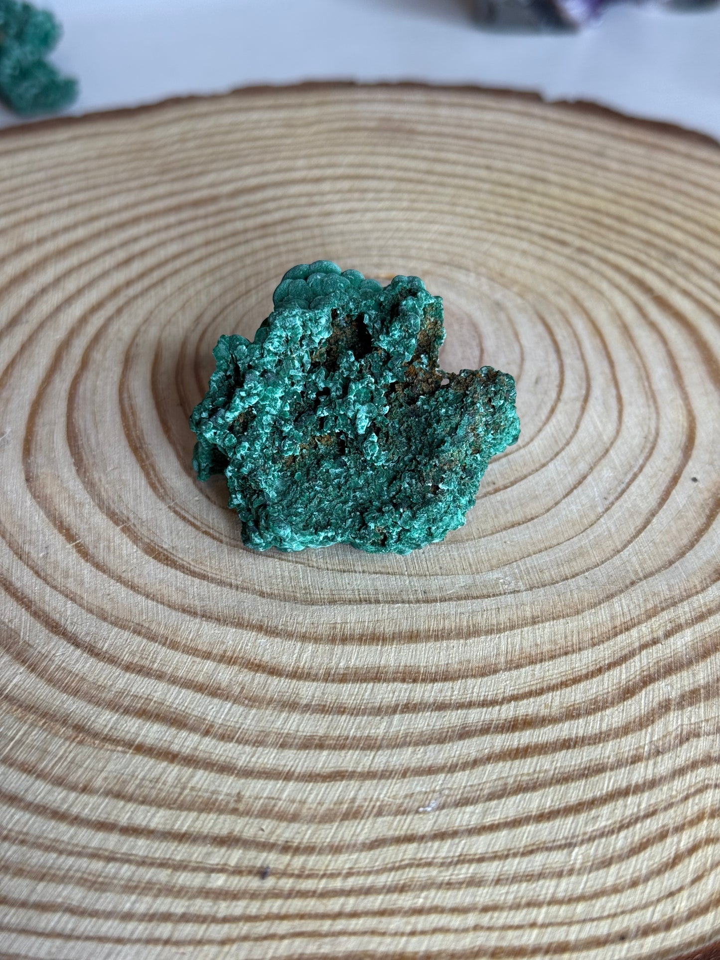 Raw velvet malachite