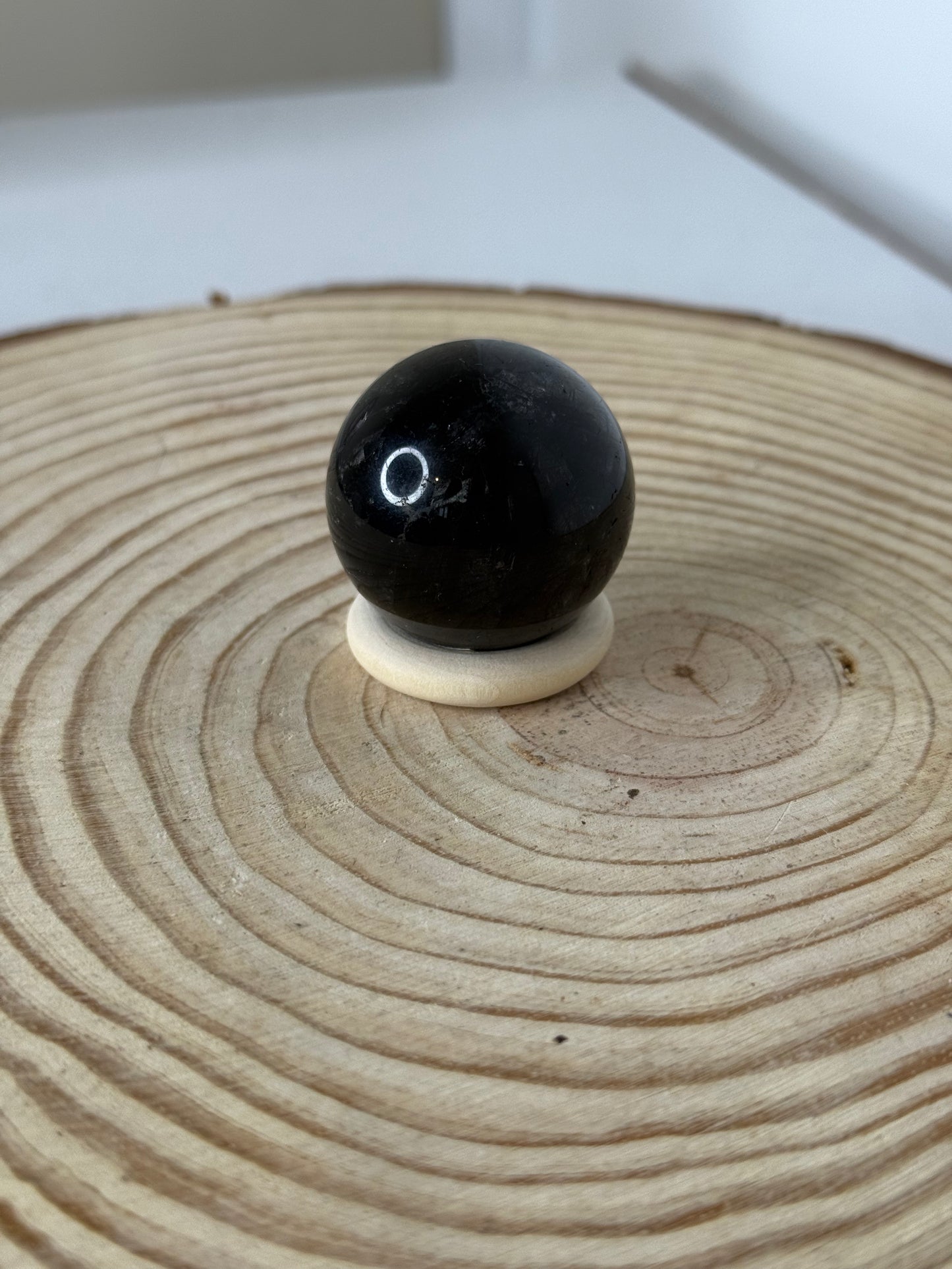 Black Tourmaline in Quartz Sphere