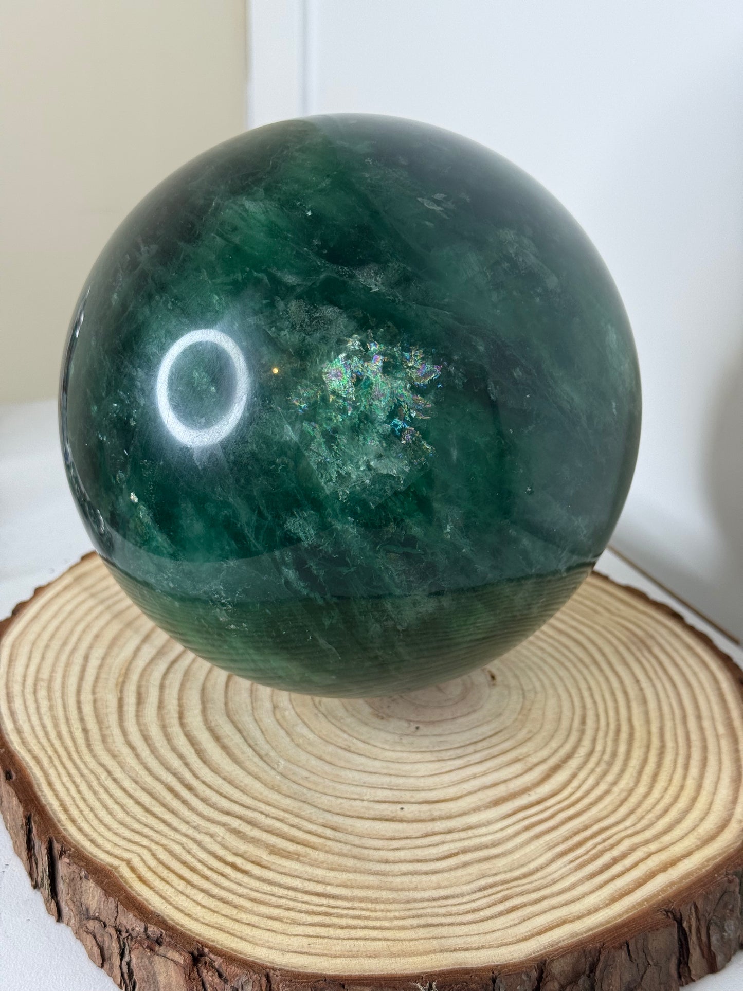 Green Fluorite sphere
