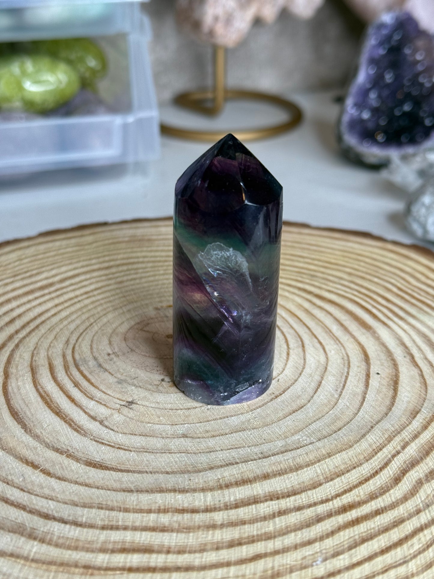Fluorite Cylindrical Points