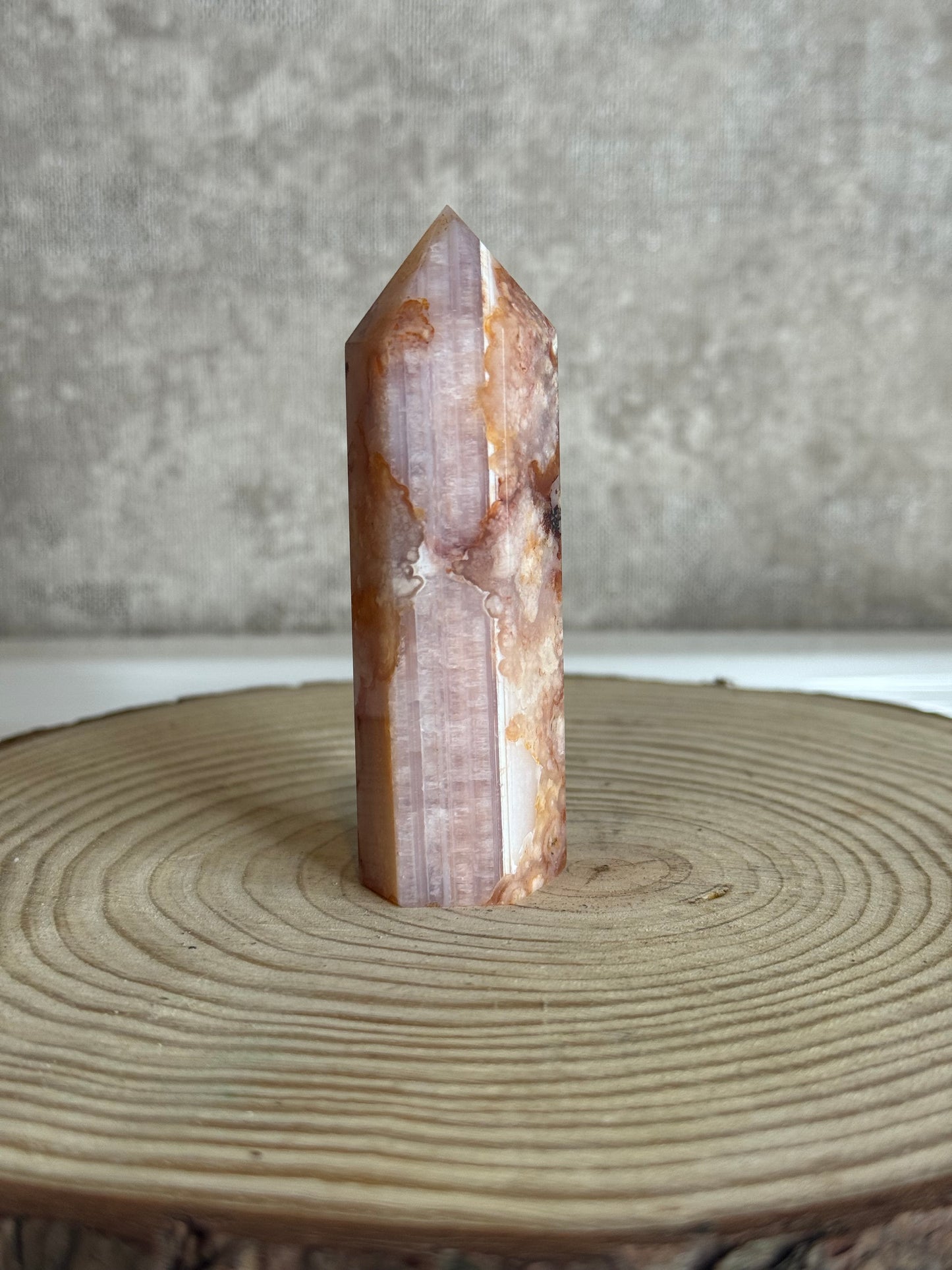Madagascar Creamy Carnelian Flower Agate