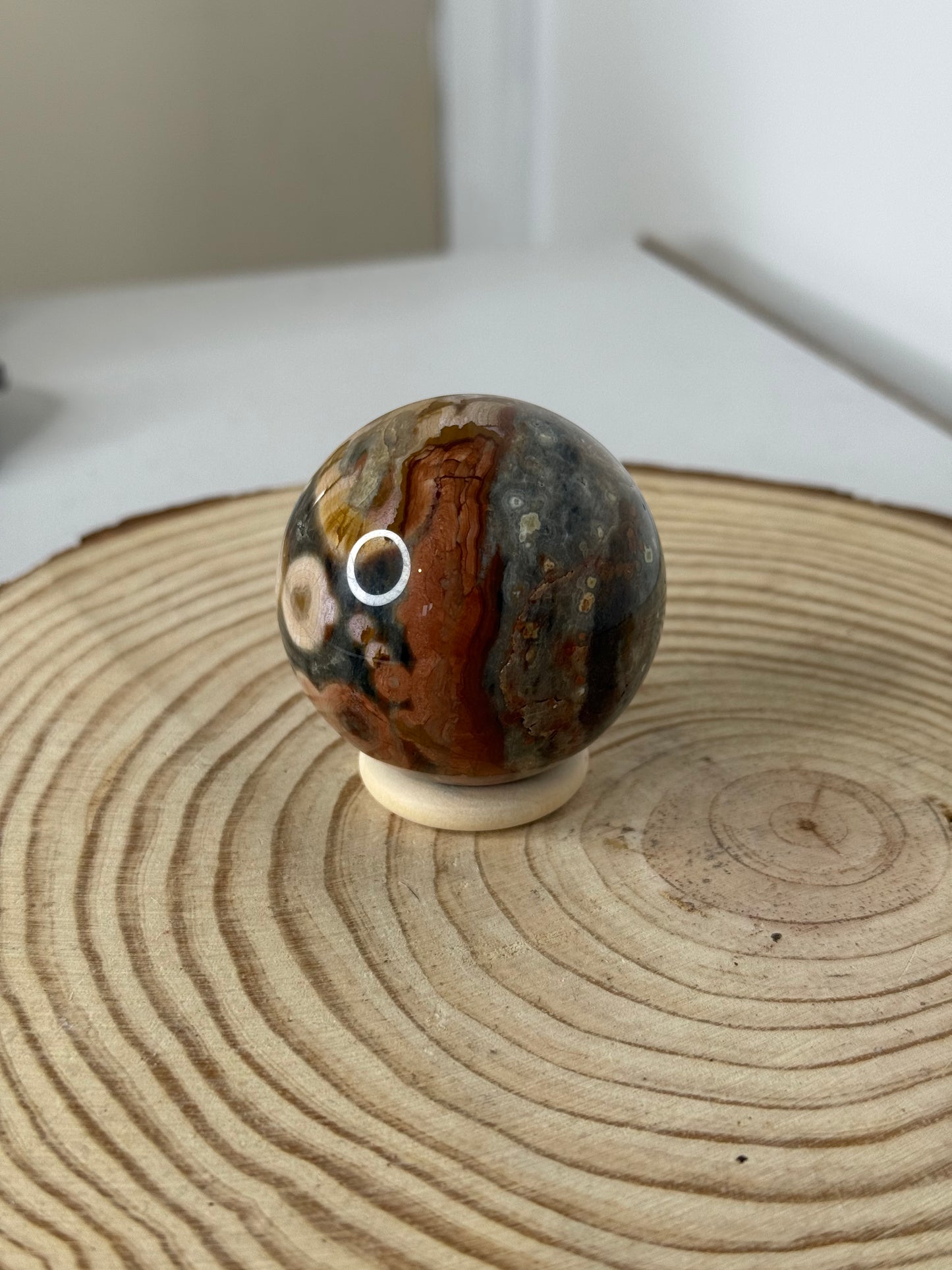 Ocean jasper sphere