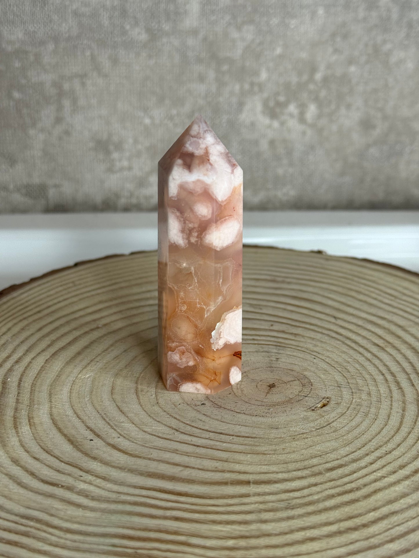Madagascar Creamy Carnelian Flower Agate