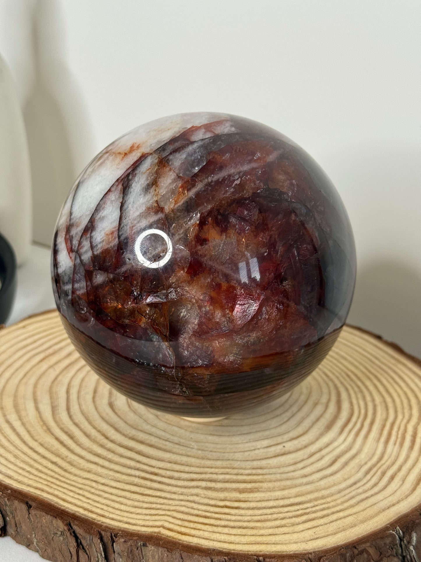 Fire Quartz Statement Sphere