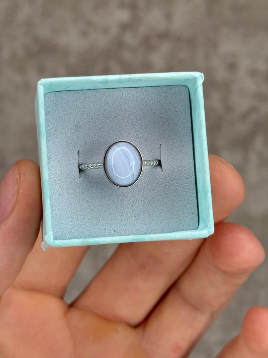Blue lace ring