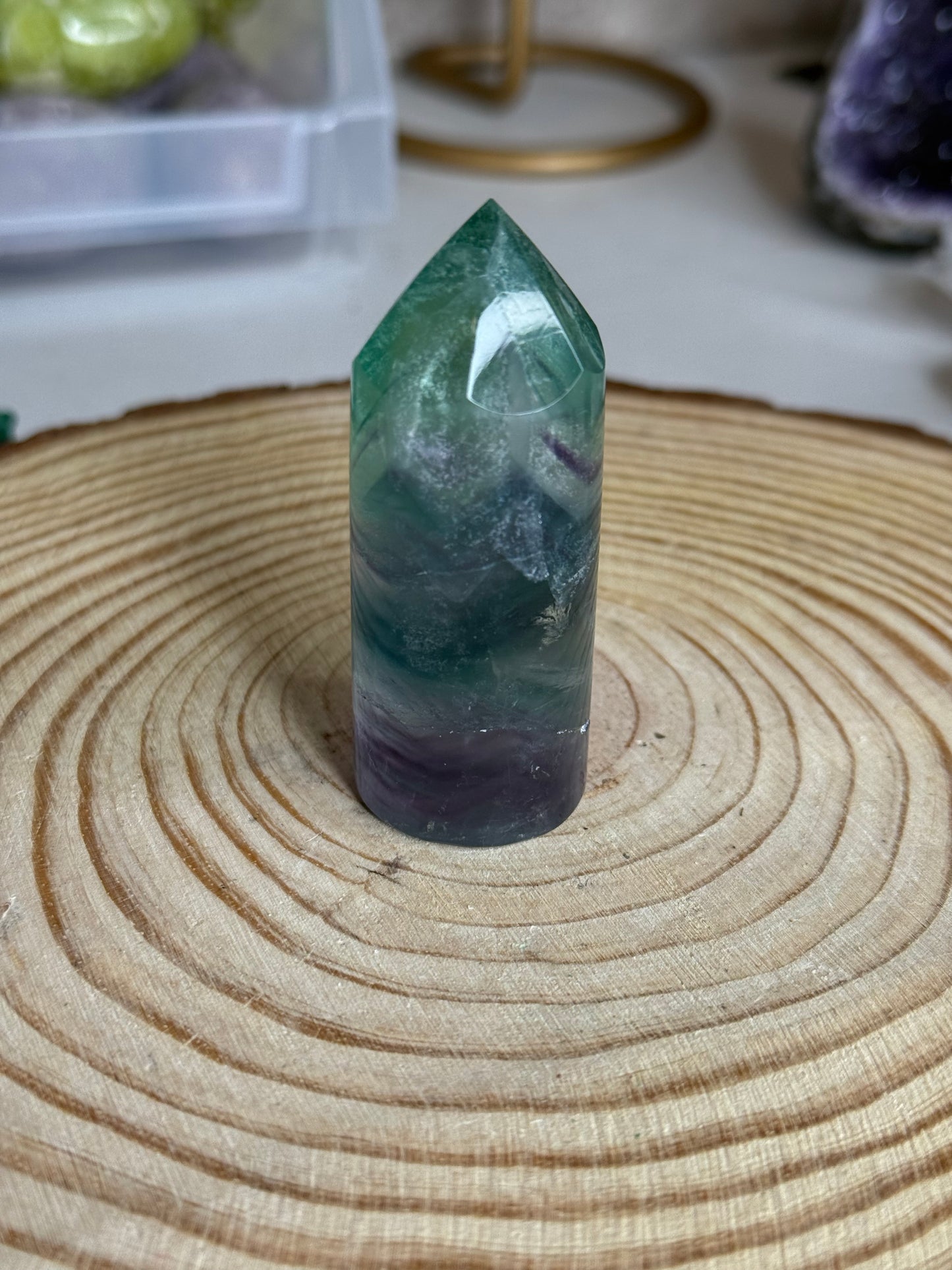 Fluorite Cylindrical Points