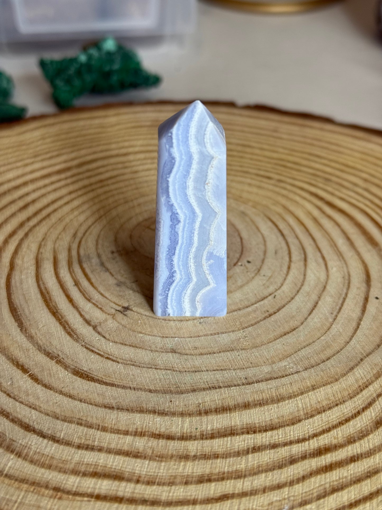 Blue Lace Agate Towers