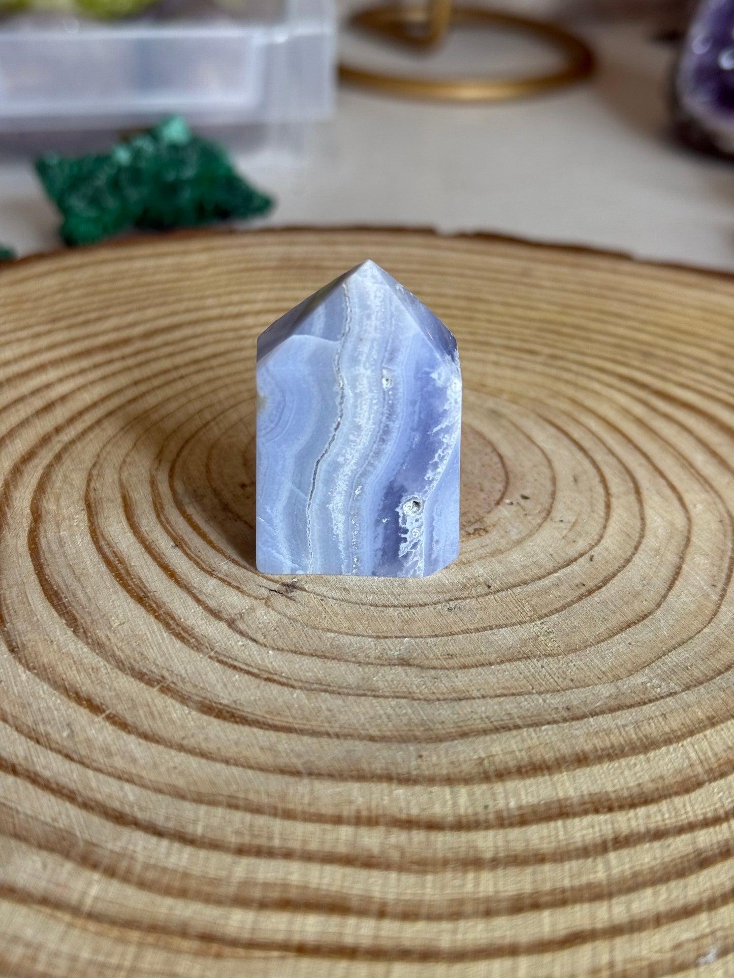 Blue Lace Agate Towers