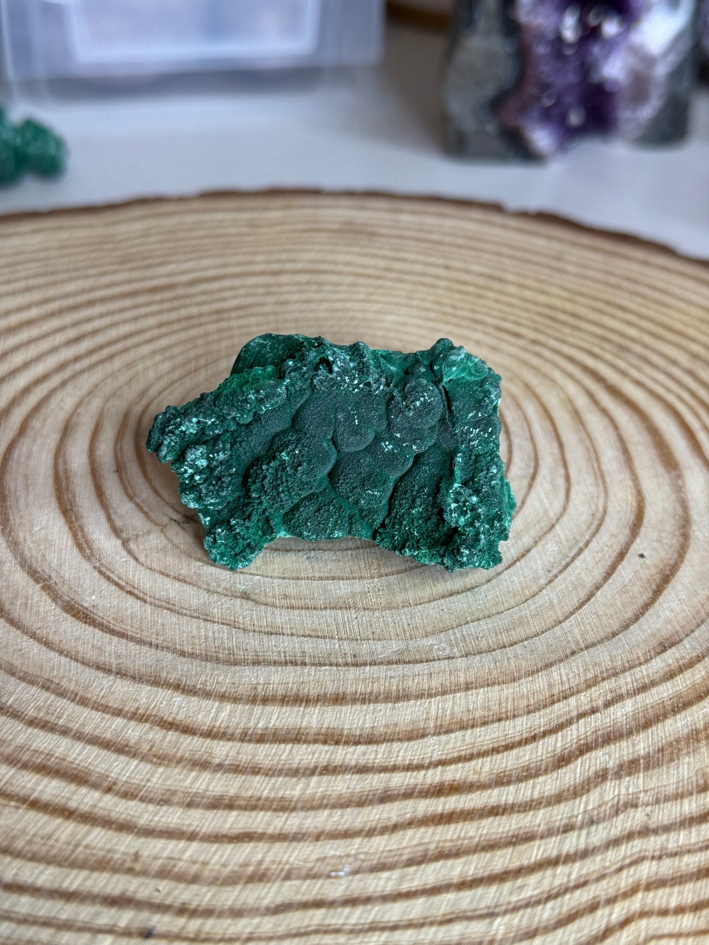 Raw velvet malachite