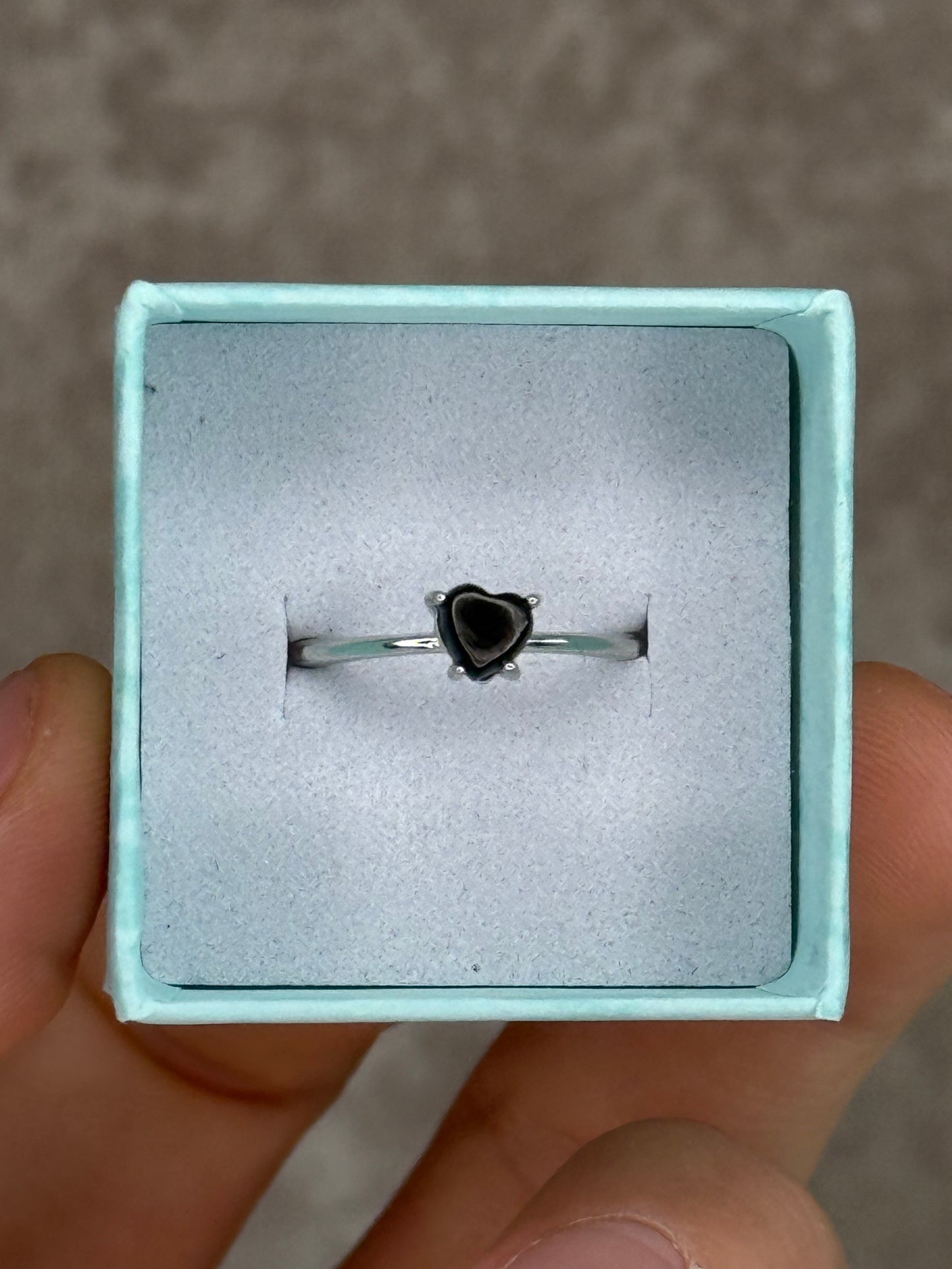 Hypersthene ring