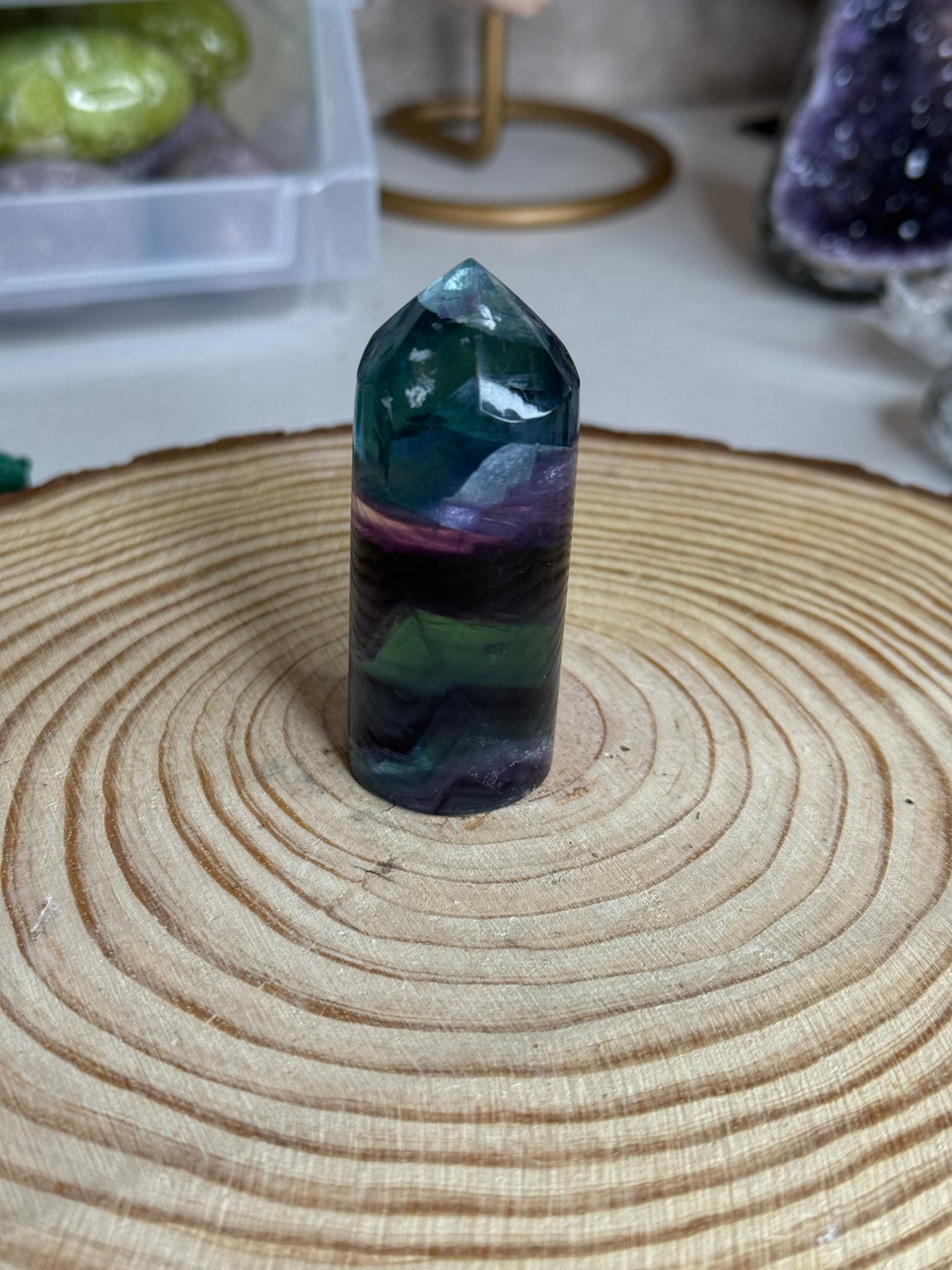 Fluorite Cylindrical Points