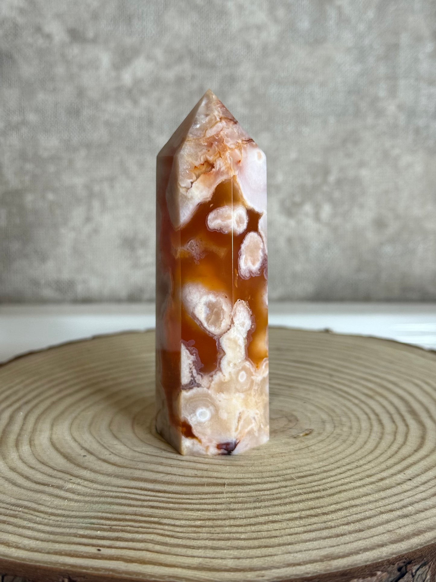 Madagascar Creamy Carnelian Flower Agate