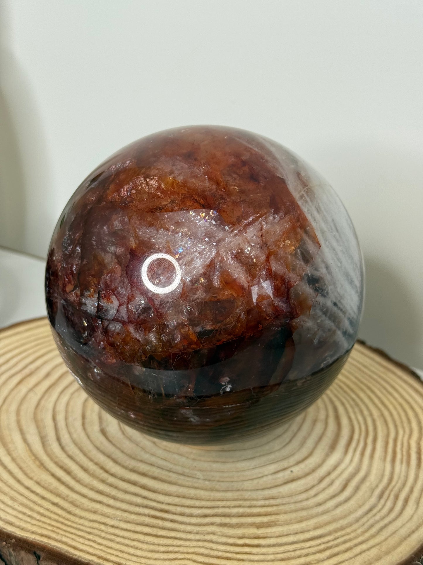 Fire Quartz Statement Sphere