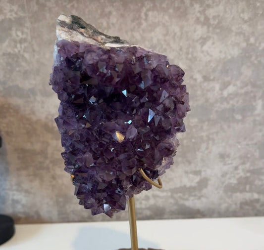 Amethyst on stand