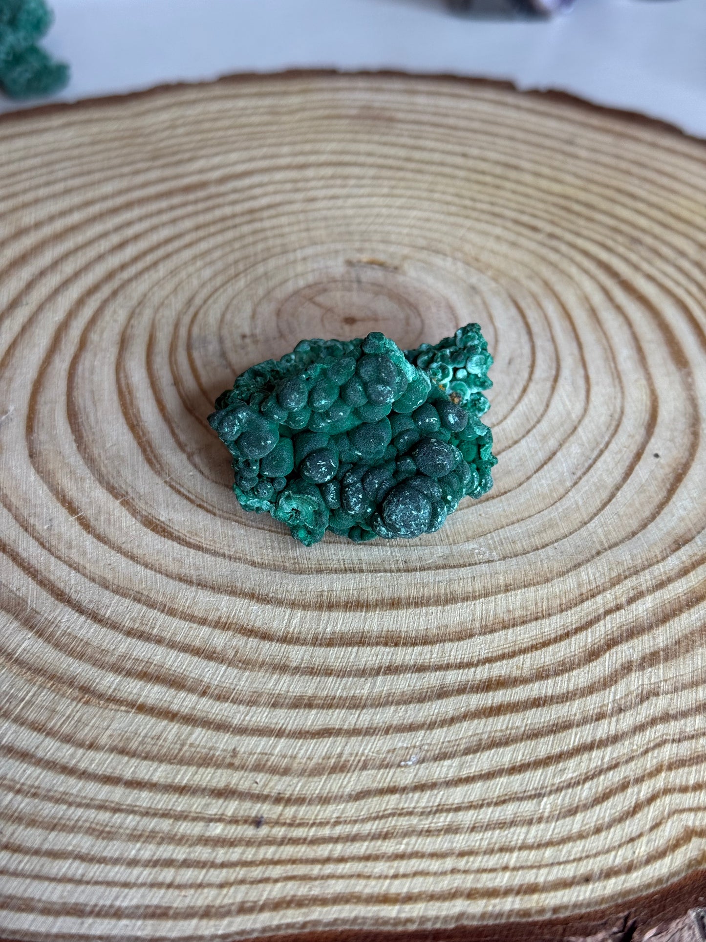 Raw velvet malachite