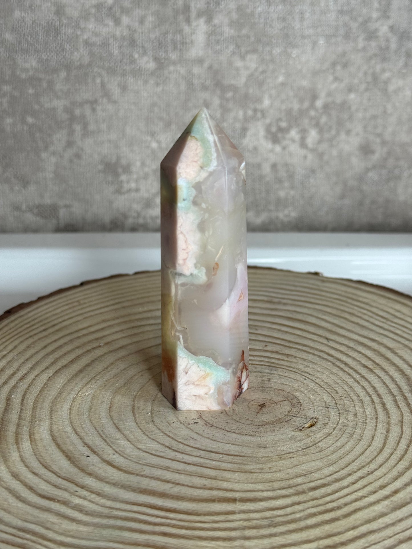 Madagascar Creamy Carnelian Flower Agate