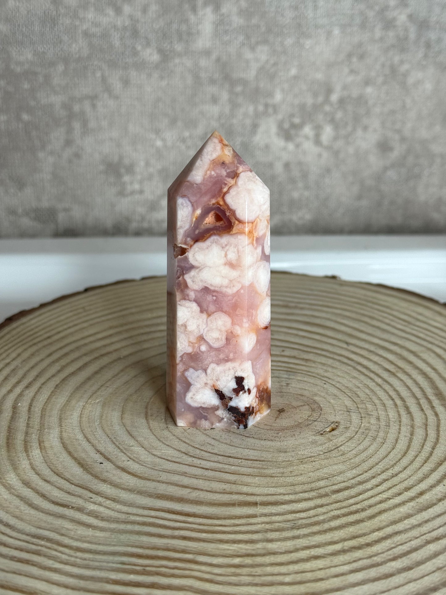 Madagascar Creamy Carnelian Flower Agate
