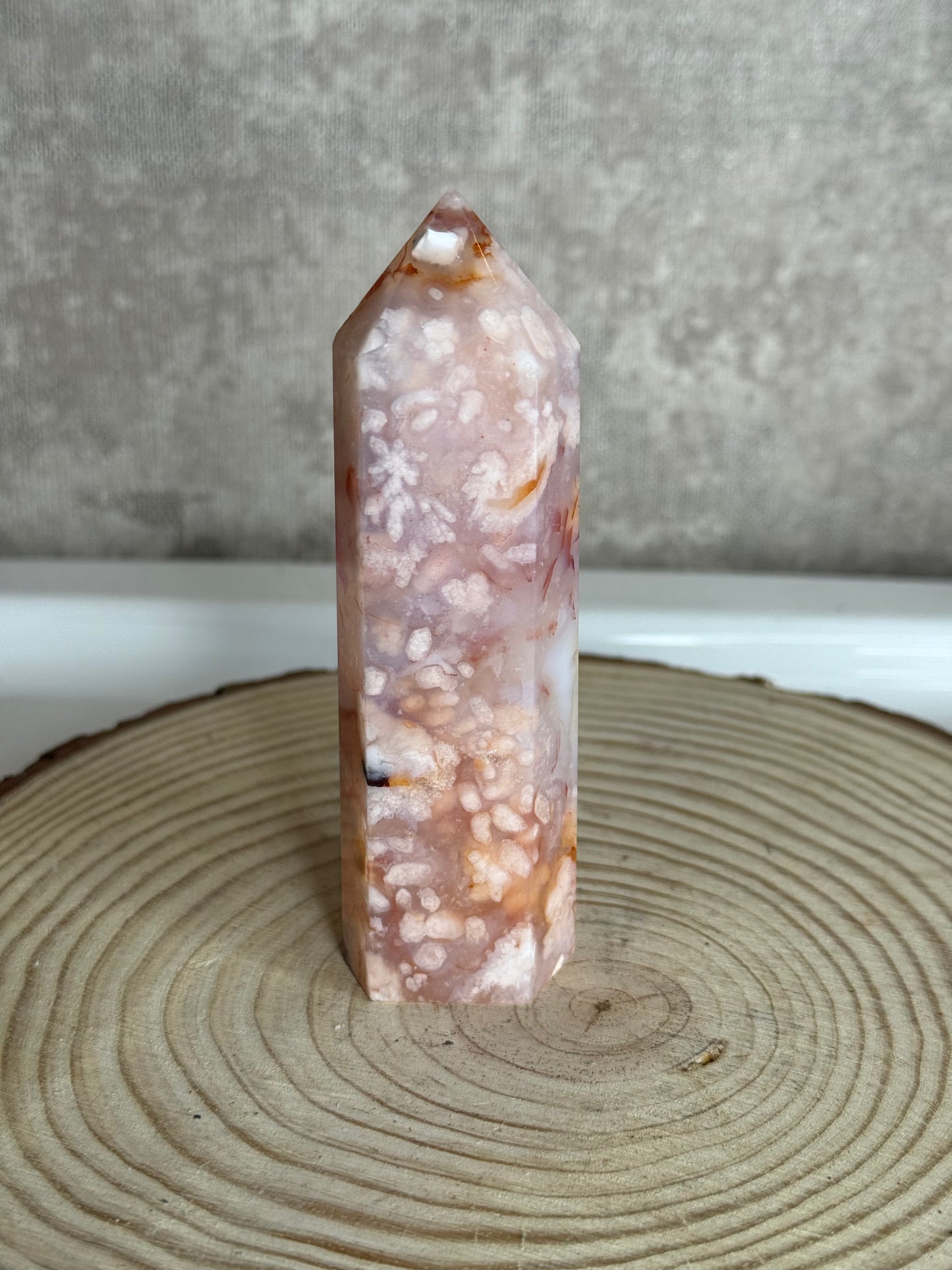 Madagascar Creamy Carnelian Flower Agate