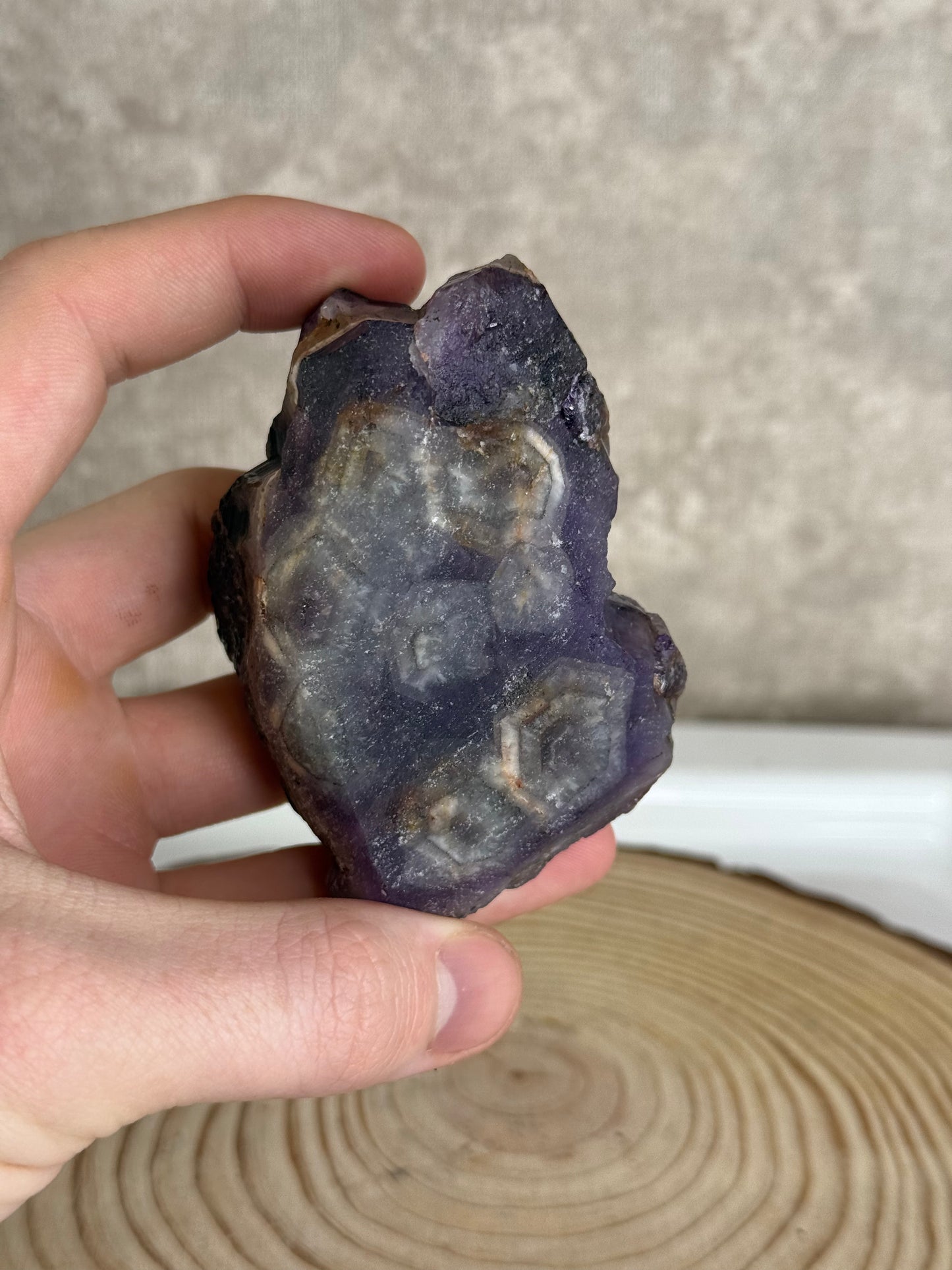Hematite coated Amethyst (Alien amethyst)